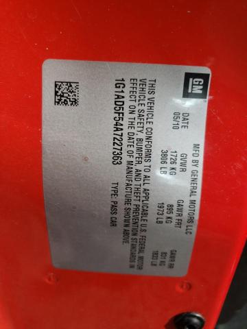 2010 CHEVROLET COBALT 1LT 1G1AD5F54A7227363