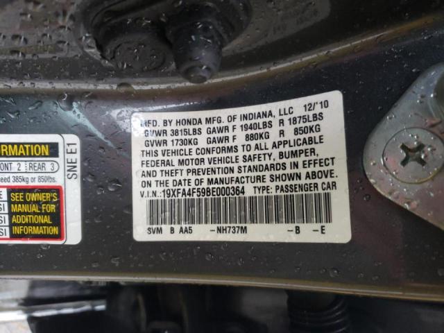 2011 HONDA CIVIC GX 19XFA4F59BE000364