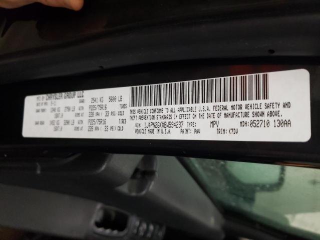 2011 JEEP LIBERTY SP 1J4PN2GKXBW594237