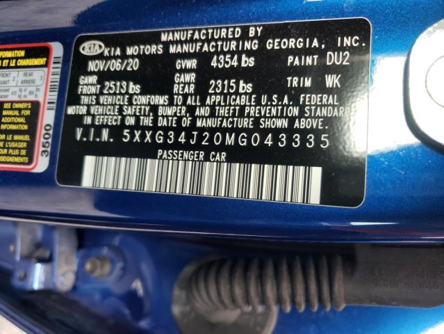 2021 KIA K5 EX 5XXG34J20MG043335