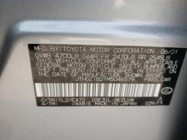 2021 LEXUS IS 350 F-S JTHGZ1B21M5046579