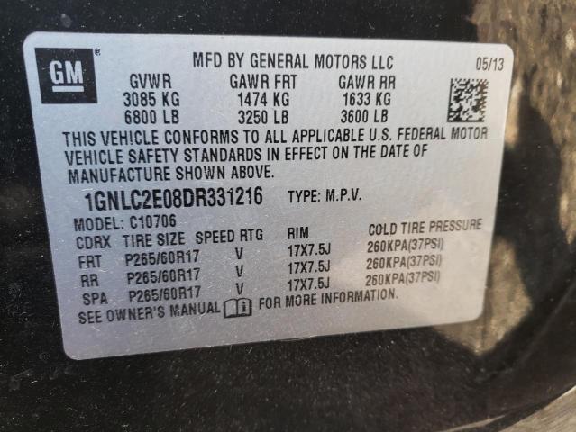 2013 CHEVROLET TAHOE POLI 1GNLC2E08DR331216