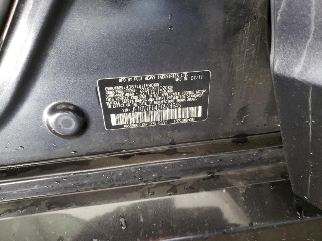 2011 SUBARU IMPREZA WR JF1GV7E64BG524645