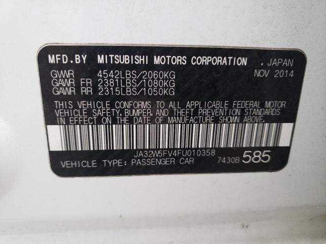 2015 MITSUBISHI LANCER EVO JA32W5FV4FU010358