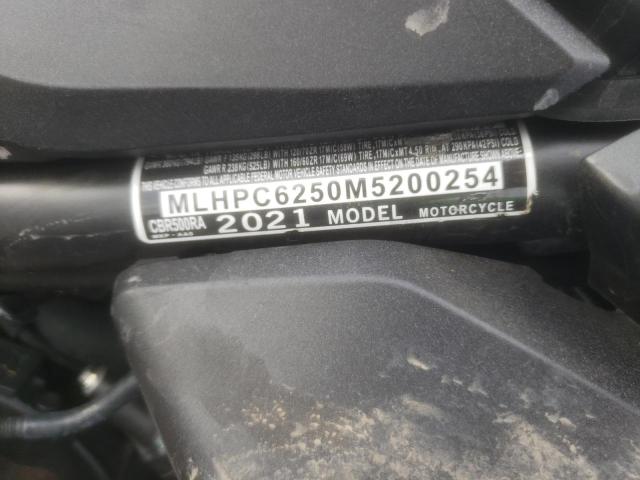 2021 HONDA CBR500 RA MLHPC6250M5200254