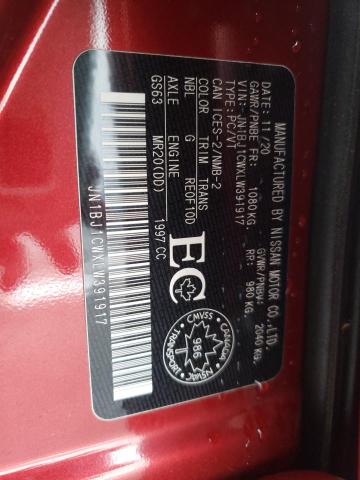 2020 NISSAN QASHQAI JN1BJ1CWXLW391917