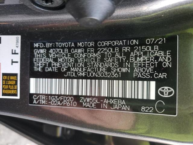 2022 TOYOTA PRIUS LE JTDL9MFU0N3032361