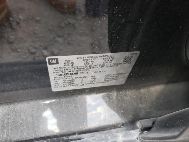2017 CHEVROLET TAHOE POLI 1GNLCDEC6HR152104