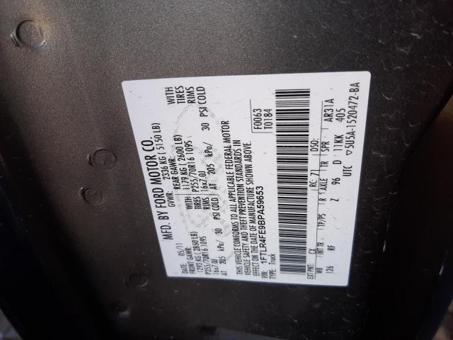 2011 FORD RANGER SUP 1FTLR4FE9BPA59653