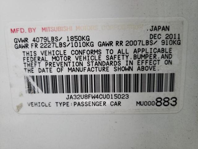 2012 MITSUBISHI LANCER GT JA32U8FW4CU015023