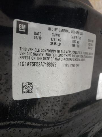 2010 CHEVROLET COBALT 2LT 1G1AF5F52A7188072