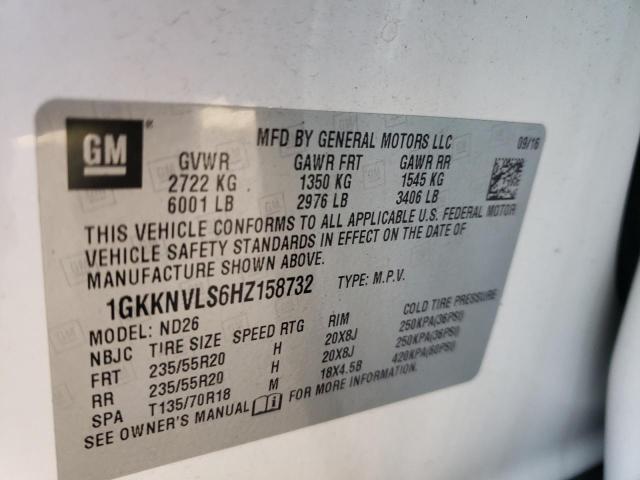 2017 GMC ACADIA ALL 1GKKNVLS6HZ158732
