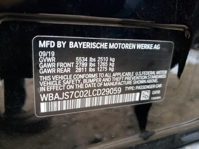 2020 BMW M550XI WBAJS7C02LCD29059
