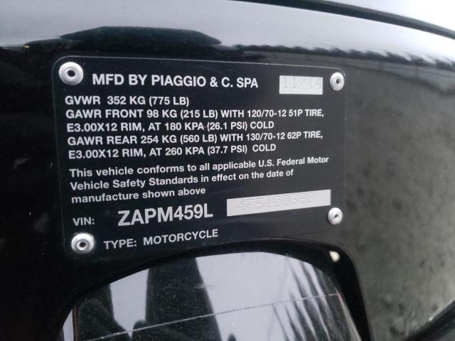2015 VESPA GTS 300 SU ZAPM459L4F5100399