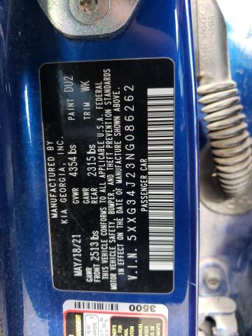 2022 KIA K5 EX 5XXG34J23NG086262
