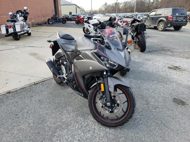 Salvage motorcycles for sale at Billerica, MA auction: 2016 Yamaha YZFR3