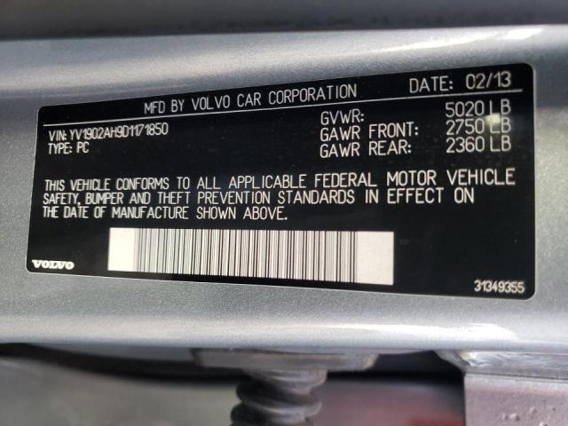 2013 VOLVO S80 T6 YV1902AH9D1171850