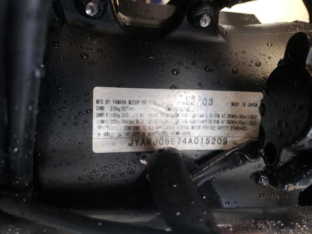 2004 YAMAHA YZFR6 L JYARJ06E74A015209
