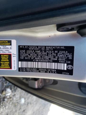2013 TOYOTA AVALON BAS 4T1BK1EB5DU067755