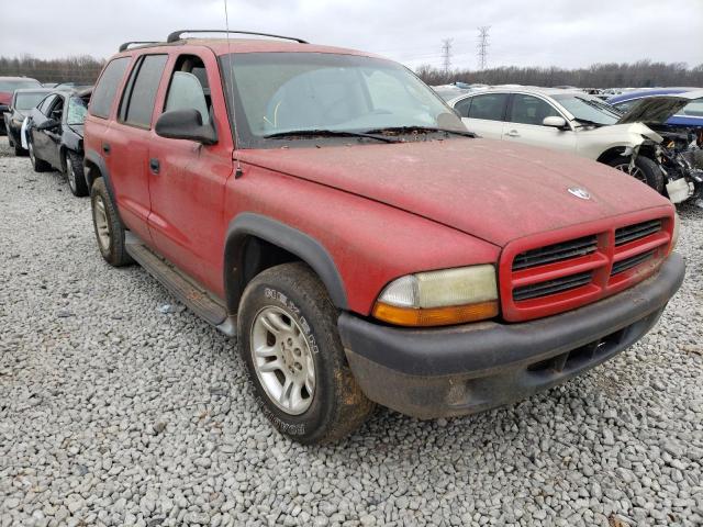 Salvage cars for sale from Copart Memphis, TN: 2003 Dodge Durango