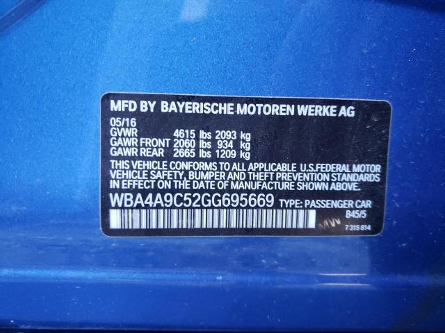 2016 BMW 428 I GRAN WBA4A9C52GG695669