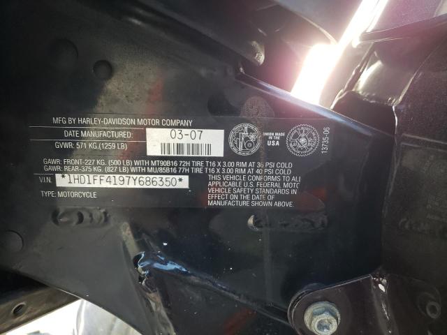 2007 HARLEY-DAVIDSON FLHT CLASS 1HD1FF4197Y686350