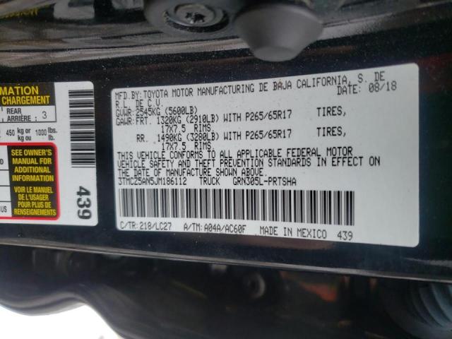 3TMCZ5AN5JM186112 Toyota Tacoma Dou 2018. Фото: 9