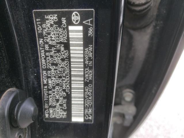 JTDKN3DU3B5331783 Toyota Prius 2011. Фото: 9
