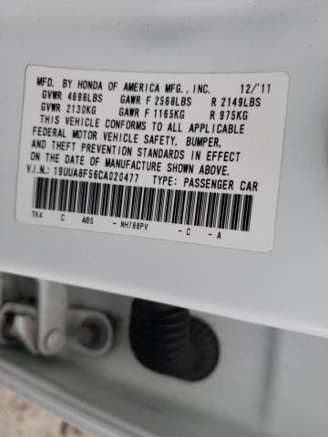 2012 ACURA TL 19UUA8F56CA020477