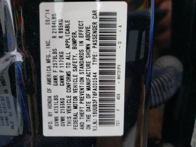 2015 ACURA TLX ADVANC 19UUB3F78FA000544