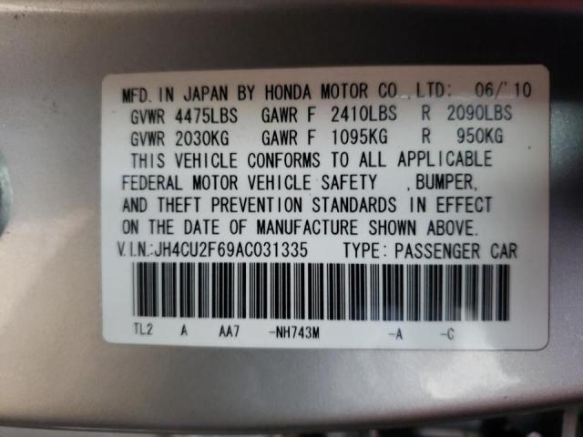 2010 ACURA TSX JH4CU2F69AC031335