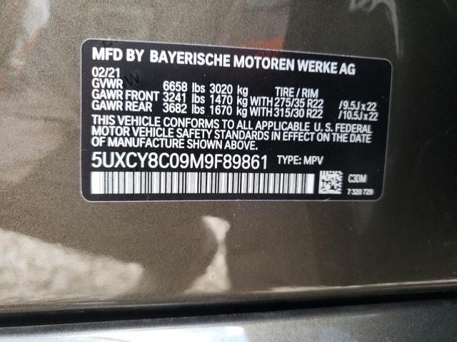 2021 BMW X6 M50I 5UXCY8C09M9F89861
