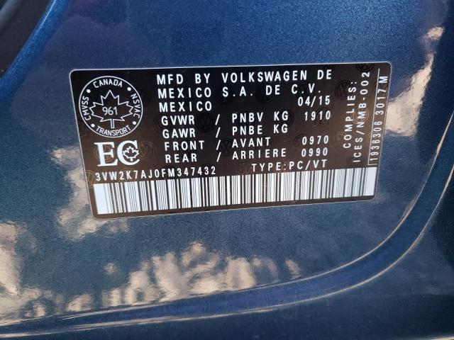 2015 VOLKSWAGEN JETTA BASE