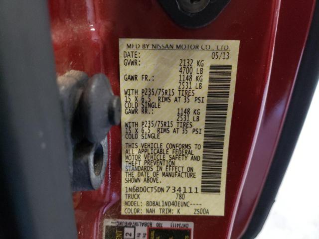 2013 NISSAN FRONTIER 1N6BD0CT5DN734111