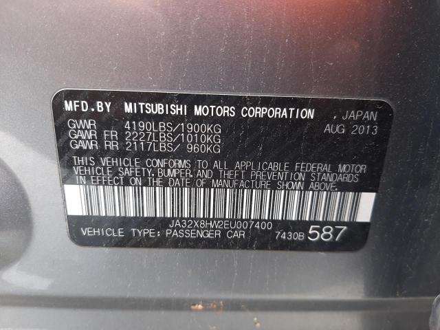 2014 MITSUBISHI LANCER GT JA32X8HW2EU007400