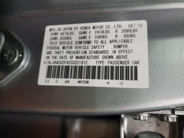 2012 ACURA TSX JH4CU2F42CC021912