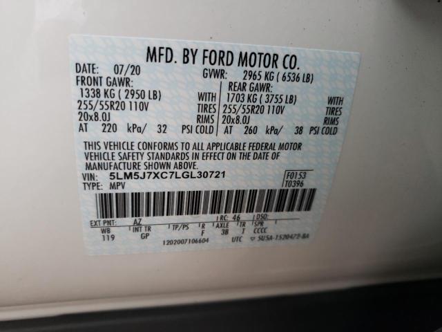 2020 LINCOLN AVIATOR RE 5LM5J7XC7LGL30721