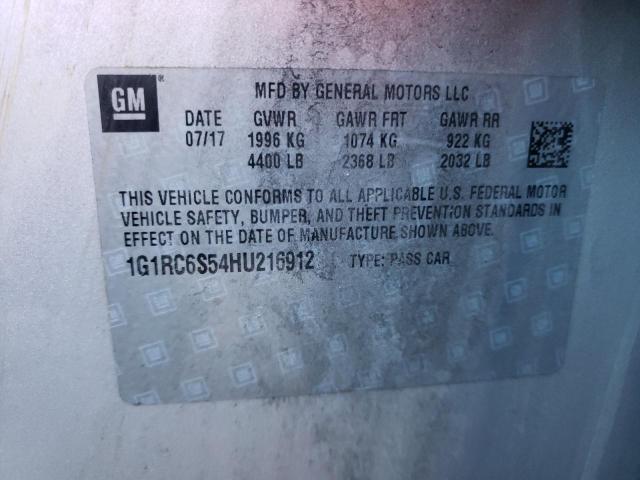 VIN 1G1RC6S54HU216912 2017 Chevrolet Volt, LT no.10