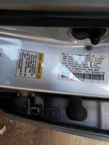 2012 ACURA TL 19UUA8F57CA019693