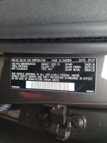 2022 VOLVO XC60 B5 MO YV4L12RK8N1924548