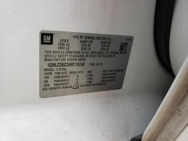 2017 CHEVROLET TAHOE POLI 1GNLCDEC2HR176240