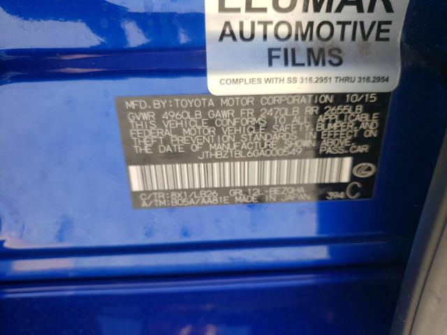 2016 LEXUS GS 350 BAS JTHBZ1BL6GA000549