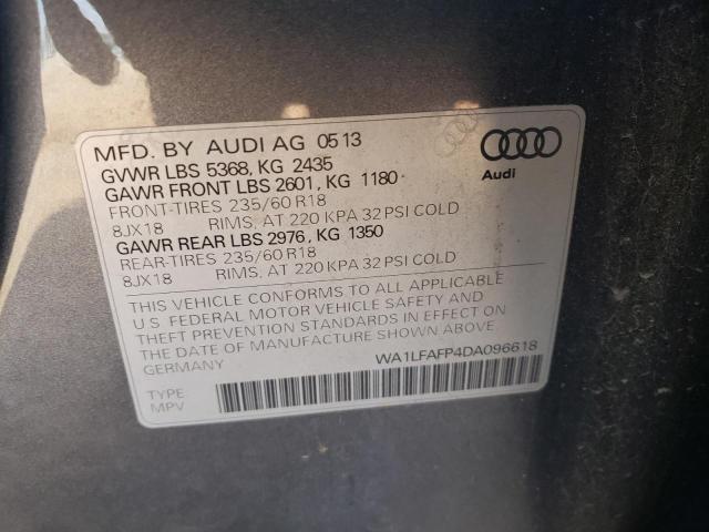 VIN WA1LFAFP4DA096618 2013 Audi Q5, Premium Plus no.10