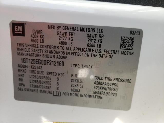 2013 GMC SIERRA 4X4 1GT125EG0DF212160