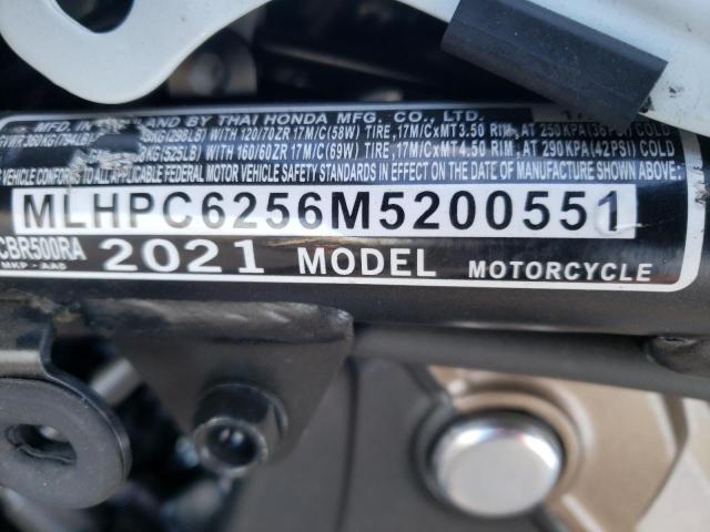 2021 HONDA CBR500 RA MLHPC6256M5200551