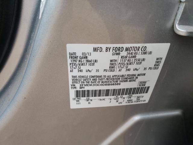 2013 FORD EDGE SE - 2FMDK3GC0DBB98589
