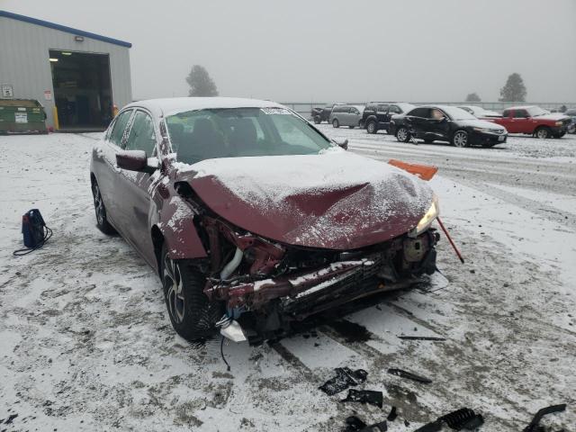 Salvage cars for sale from Copart Airway Heights, WA: 2016 Honda Accord LX