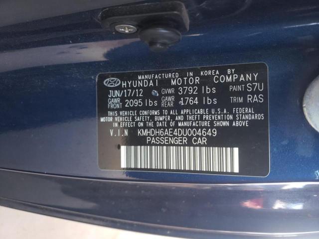 2013 HYUNDAI ELANTRA CO KMHDH6AE4DU004649