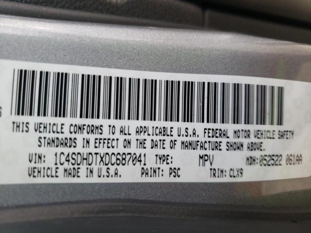 2013 DODGE DURANGO CR 1C4SDHDTXDC687041
