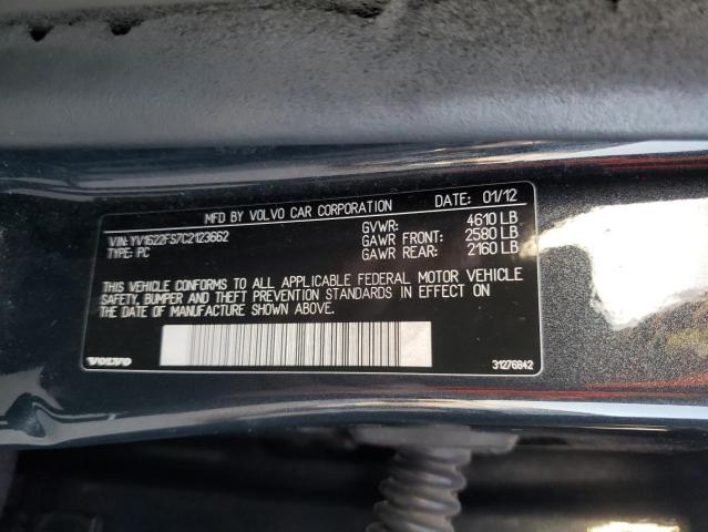 2012 VOLVO S60 T5 YV1622FS7C2123662